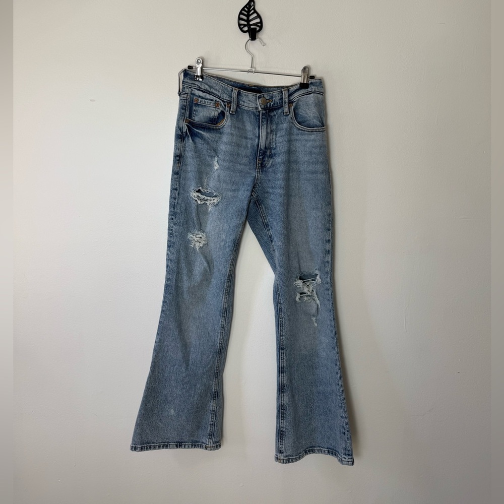Aeropostale High Rise Light Blue Flare Jeans